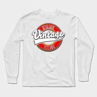 Reykjavík Iceland vintage logo Long Sleeve T-Shirt